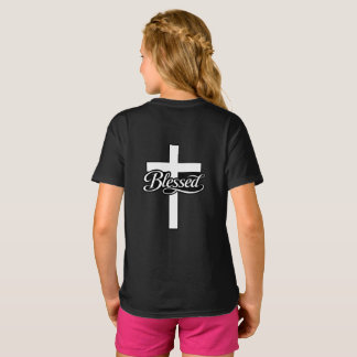 Camiseta Diseño minimalista de cruz bendita de fe cristiana