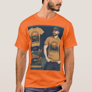 Camiseta Diseño minimalista de Pocket Knife - Aventura al a