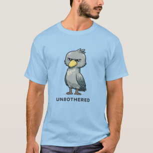Camiseta Diseño minimalista divertido de ave picozapato imp