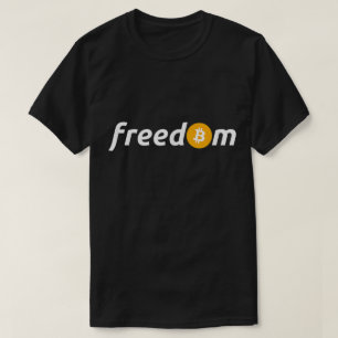 Camiseta Diseño Minimalista Libertad Bitcoin Inversor Cript