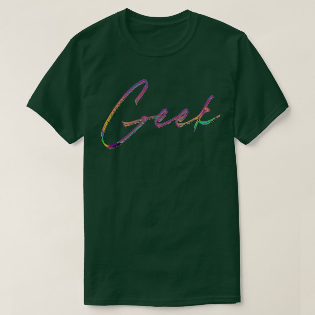 Camiseta Diseño mínimo de estilo Geek Retro 90 (Diseño del anverso)