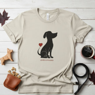 Camiseta Diseño Mínimo de Huella de Pezuña - Gráfico para A