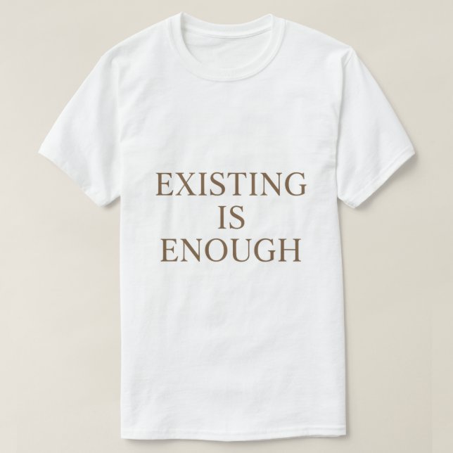 Camiseta Diseño Mínimo de Meme Existencial (Diseño del anverso)