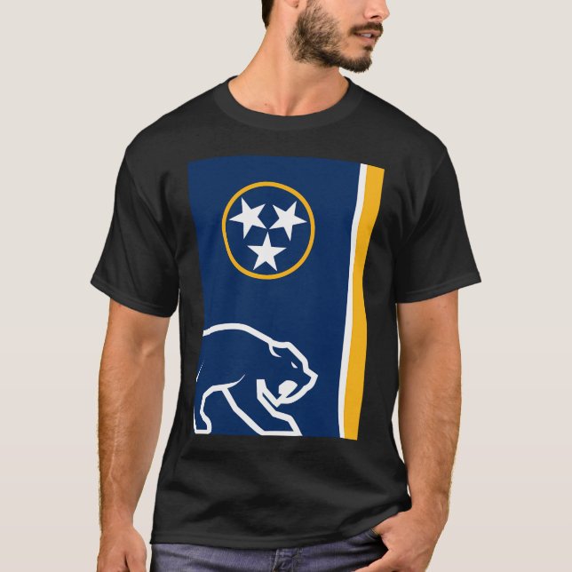 Camiseta Diseño mínimo de Nashville Predators (Anverso)
