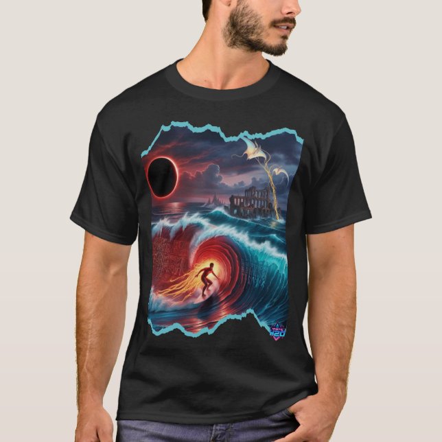 Camiseta Diseño místico de H2O Time Surfer (Anverso)