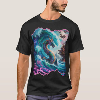 Camiseta Diseño místico de serpientes para el mar H2O Drago