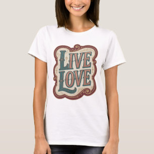 Camiseta Diseño Modern Teal VIVE AMA