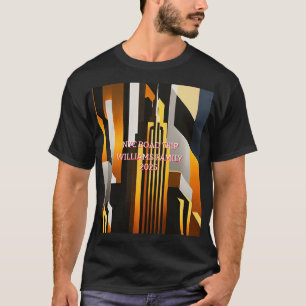 CAMISETA DISEÑO MODERNO DE ARTE METRO DE CITYSCAPE