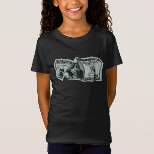Camiseta Diseño moderno de billete de $100 arrugado