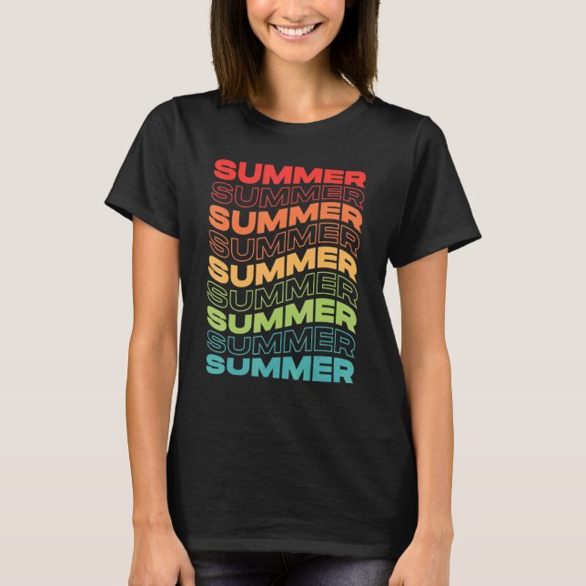 Camiseta Diseño moderno de Calzado de Verano (Anverso)