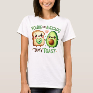 Camiseta Diseño mono de aguacate y tostada