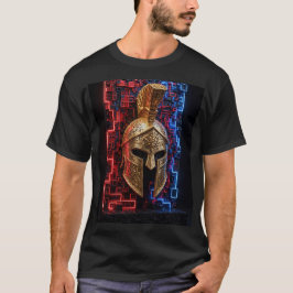Camiseta Diseño mosaico 3D extra Neon Espartano