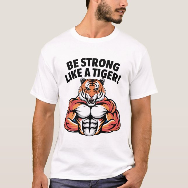 Camiseta Diseño motivacional de animales salvajes (Anverso)