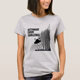 Camiseta Diseño motivacional de Fox inteligente