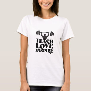 Camiseta diseño motivacional de gimnasio