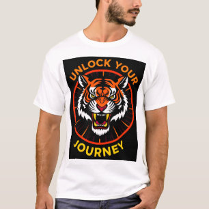 Camiseta Diseño Motivacional del Tigre Feroz – Fuerza Poder