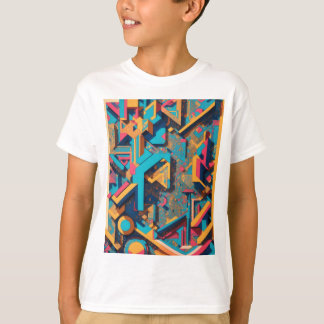 Camiseta Diseño mural isométrico