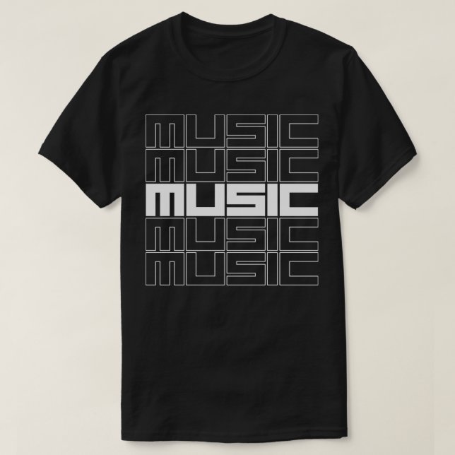 Camiseta diseño musical (Diseño del anverso)