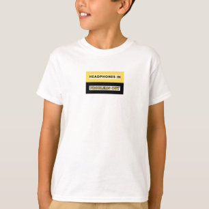 Camiseta Diseño Musical De Auriculares En Problemas
