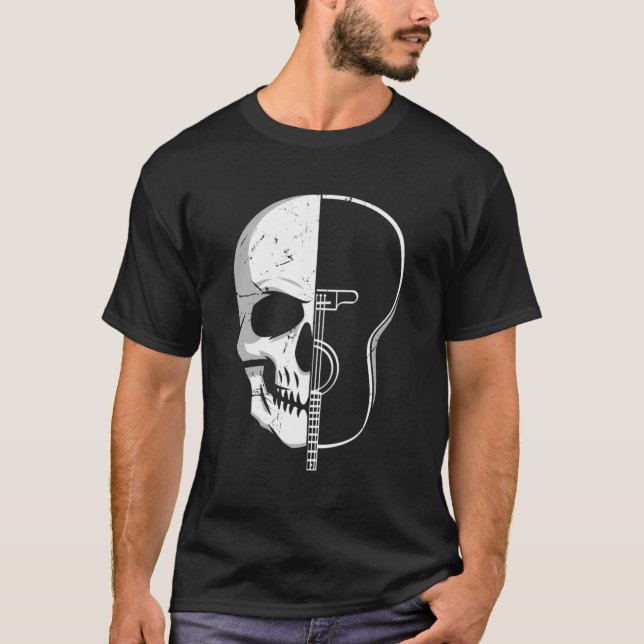 Camiseta Diseño musical de guitarra con regalo (Anverso)