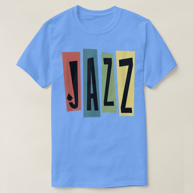 Camiseta Diseño musical de jazz retro (Diseño del anverso)