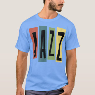 Camiseta Diseño musical de jazz retro