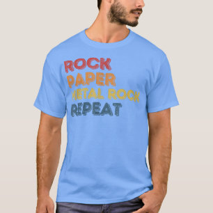 Camiseta Diseño musical de Punk de Rock Metalizado para mús