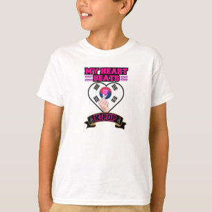 Camiseta Diseño musical de símbolo de mano de la bandera de