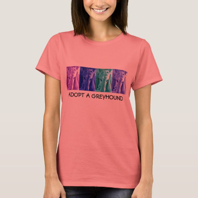 Camiseta Diseño Mx4 ADOPTAR A GREYHOUND Ringer Tee (Anverso)
