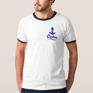 Camiseta Diseño Náutico Ancla Barco de Vela Capitán