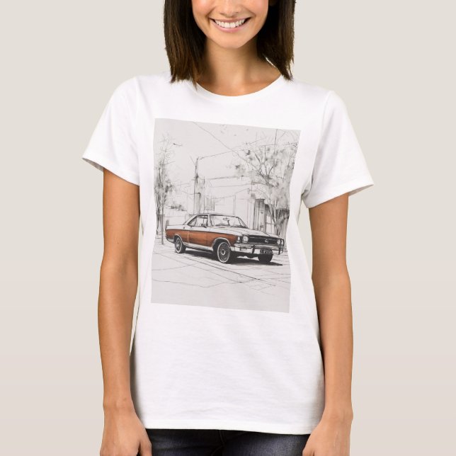 Camiseta Diseño negro blanco (Anverso)