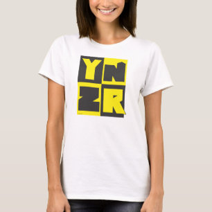 Camiseta Diseño negro y amarillo de la serie de YNZR