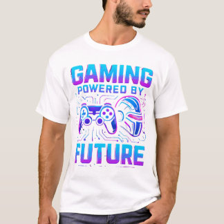 Camiseta Diseño neón de futuro para juegos