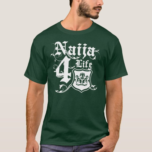 Camiseta Diseño nigeriano fresco del escudo de armas (Anverso)