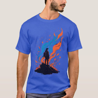 Camiseta Diseño nítido y suave Hombre leyendo libro mirando