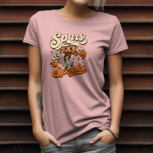 Camiseta Diseño Occidental de Halloween Spurs & Spooks