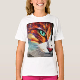 Camiseta Diseño ocular del gato
