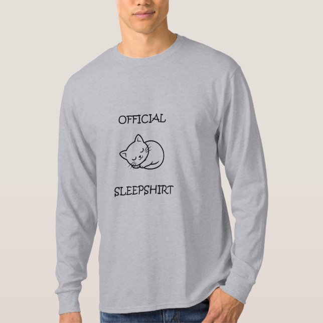 Camiseta Diseño Oficial de Gata de Camisón de Dormir - Rega (Anverso)