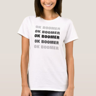 Camiseta Diseño OK BOOMER repetido