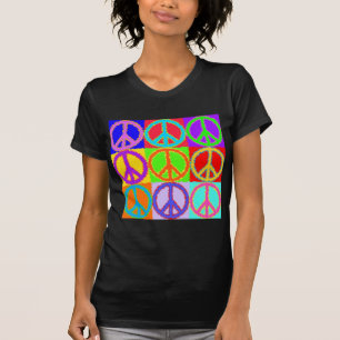 Camiseta Diseño ondulado del signo de la paz