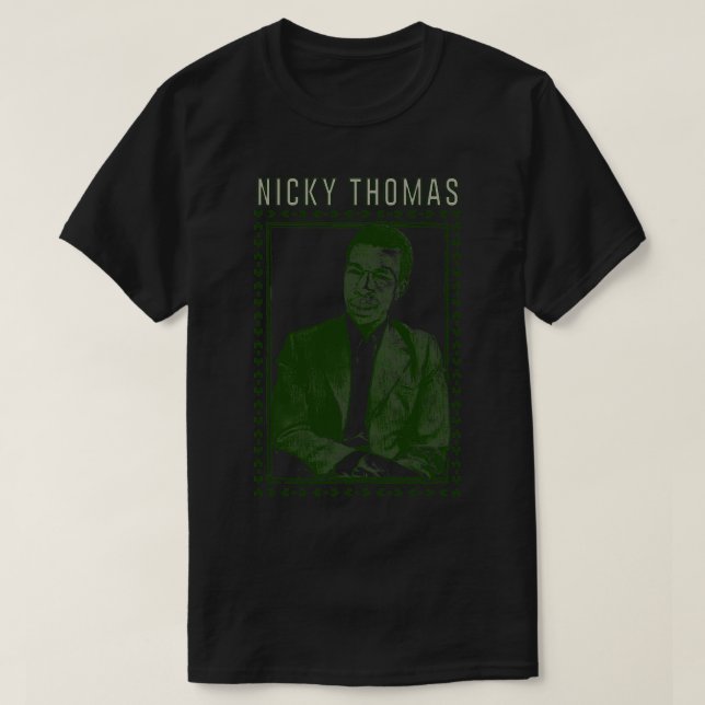 Camiseta Diseño original de Reggae de Nicky Thomas 70 (Diseño del anverso)