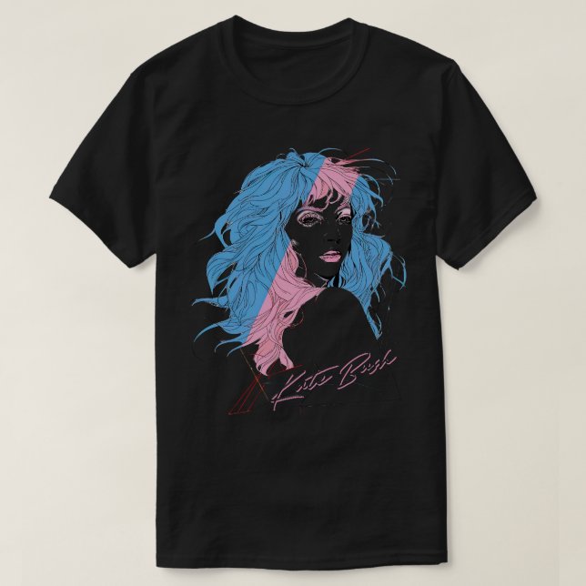 Camiseta Diseño original del estilo de Kate Bush de los año (Diseño del anverso)