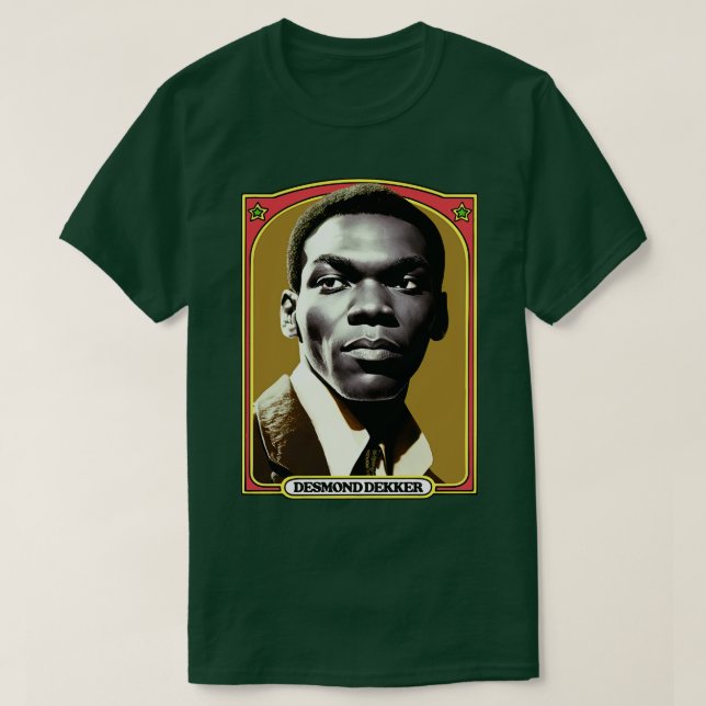 Camiseta Diseño original del Reggae de Desmond Dekker 70 (Diseño del anverso)