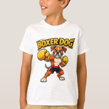 Diseño Original Divertido Perro Boxeador Boxeo