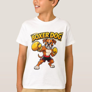 Camiseta Diseño Original Divertido Perro Boxeador Boxeo