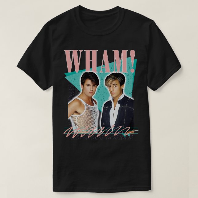 Camiseta Diseño original estético vintage de Wham (Diseño del anverso)