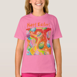 Camiseta Diseño ornamental de huevos de Pascua