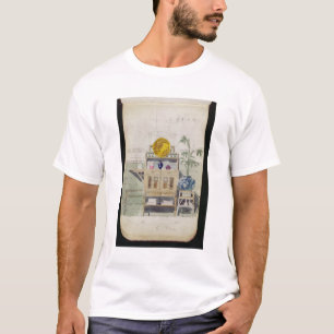 Camiseta Diseño para un aparador, c.1860s-70s (w/c y lápi