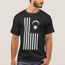 CAMISETA DISEÑO PATRIOTA DE LA LIBERTAD EN BLANCO Y NEGRO