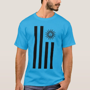 CAMISETA DISEÑO PATRIOTA DE LA LIBERTAD EN BLANCO Y NEGRO